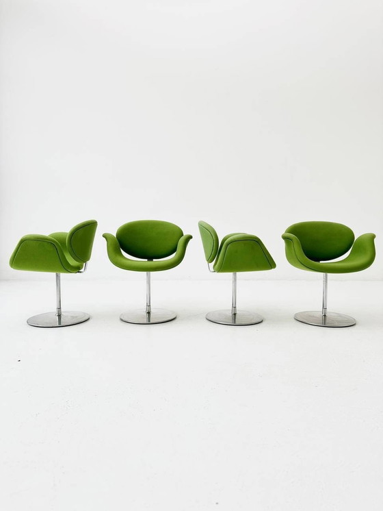 Image 1 of Set van 4 Little Tulip draaistoelen van Pierre Paulin voor Artifort, 1970