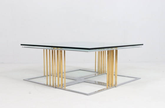 Image 1 of Salontafel/ Tafel met Vier Set Tafels van Rolf Benz, Hollywood Regency, jaren 1980