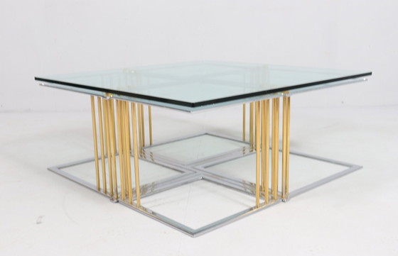 Image 1 of Salontafel/ Tafel met Vier Set Tafels van Rolf Benz, Hollywood Regency, jaren 1980