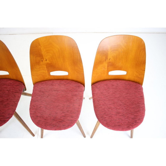 Image 1 of Set van 4 vintage eetkamerstoelen van Frantisek Jirak voor Tatra, Tsjecho-Slowakije 1960