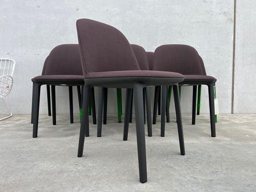 8X Vitra Softshell Side Chairs