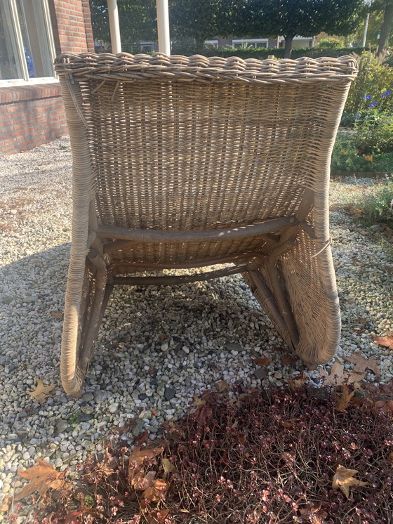 Image 1 of Karl Malmvall Rotan Loung-Chair Karlskrona Ikea