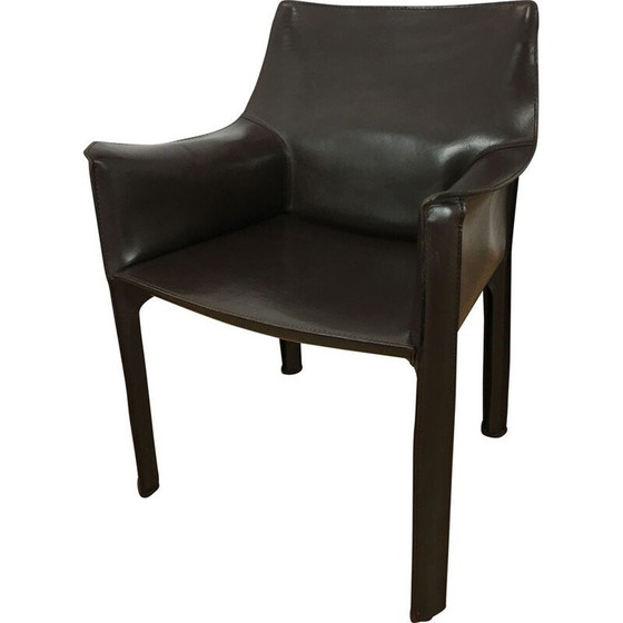 Image 1 of Vintage leren fauteuil van Mario Bellini voor Cassina