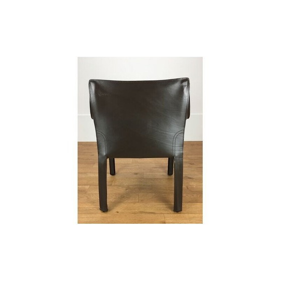 Image 1 of Vintage leren fauteuil van Mario Bellini voor Cassina
