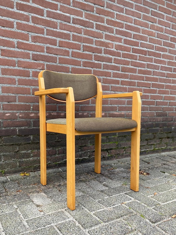 Image 1 of Scandinavische Houten Stapelbare Stoelen Jaren 60