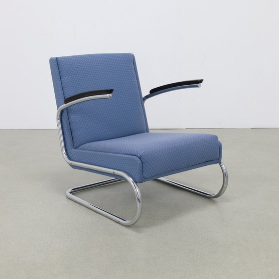 Image 1 of Bauhaus Buisframe Fauteuil Mücke Melder, 1940S