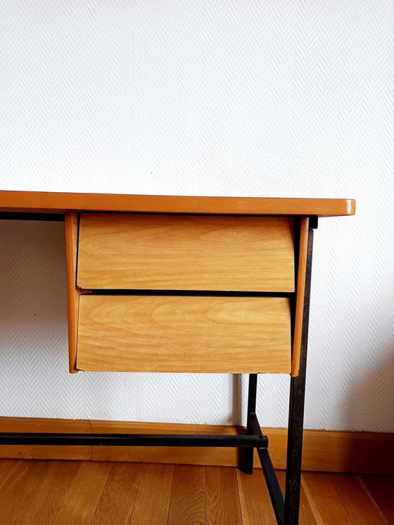 Image 1 of Formica Bureau en Stoel 1960