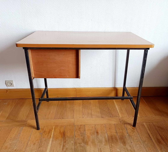 Image 1 of Formica Bureau en Stoel 1960