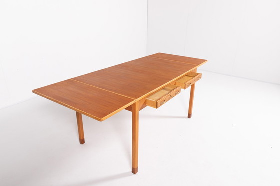 Image 1 of Mid Century David Rosen uitschuifbare tafel van Nordiska Kompaniet, Zweden 1950'S
