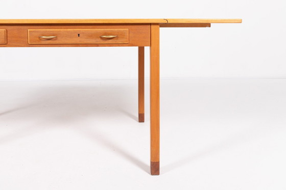 Image 1 of Mid Century David Rosen uitschuifbare tafel van Nordiska Kompaniet, Zweden 1950'S