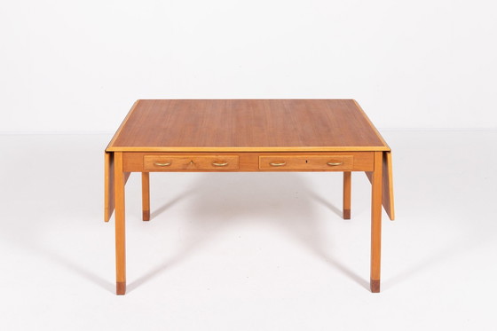 Image 1 of Mid Century David Rosen uitschuifbare tafel van Nordiska Kompaniet, Zweden 1950'S