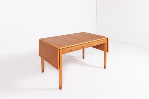 Mid Century David Rosen uitschuifbare tafel van Nordiska Kompaniet, Zweden 1950'S