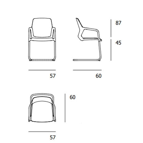 Image 1 of 4x Wilkhahn 186/3 stoelen in perfecte staat