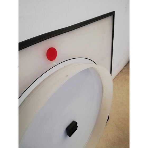 Image 1 of Vintage postmoderne Morphos klok van Kurt B. Del Banco voor Acerbis, jaren 1980