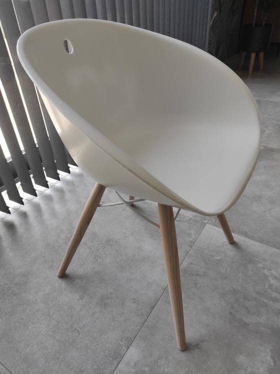 Image 1 of 10x Pedrali Stoelen Model Gliss Hout 904