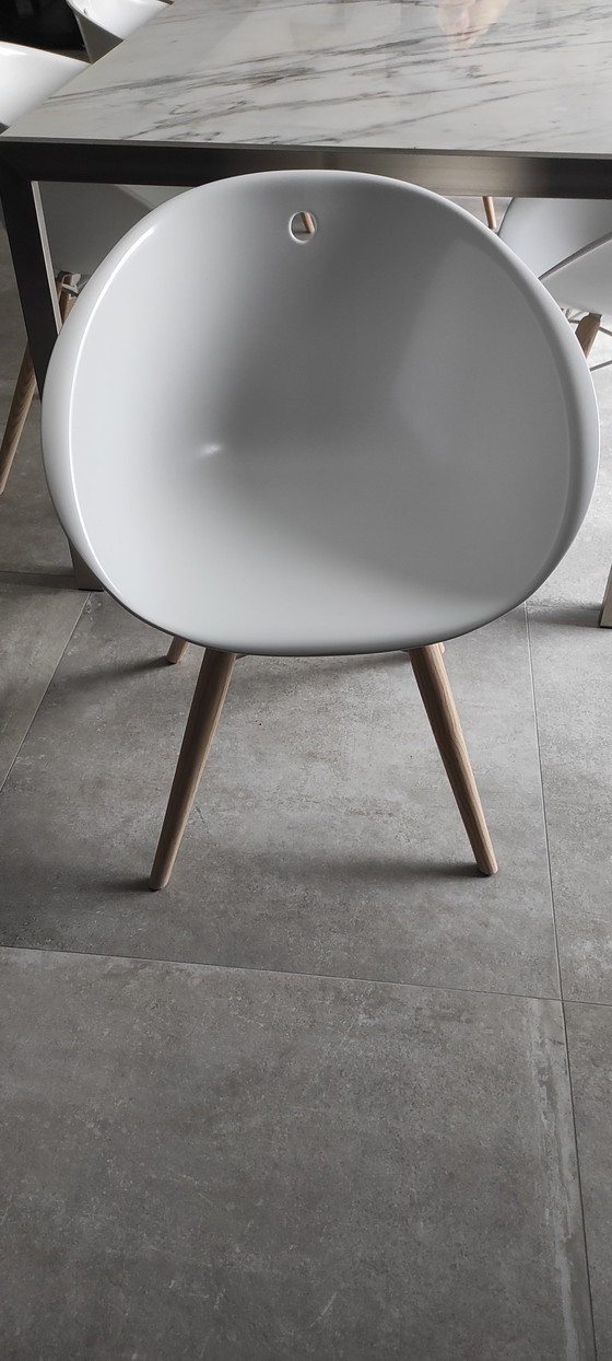 Image 1 of 10x Pedrali Stoelen Model Gliss Hout 904