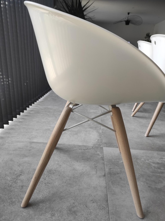 Image 1 of 10x Pedrali Stoelen Model Gliss Hout 904