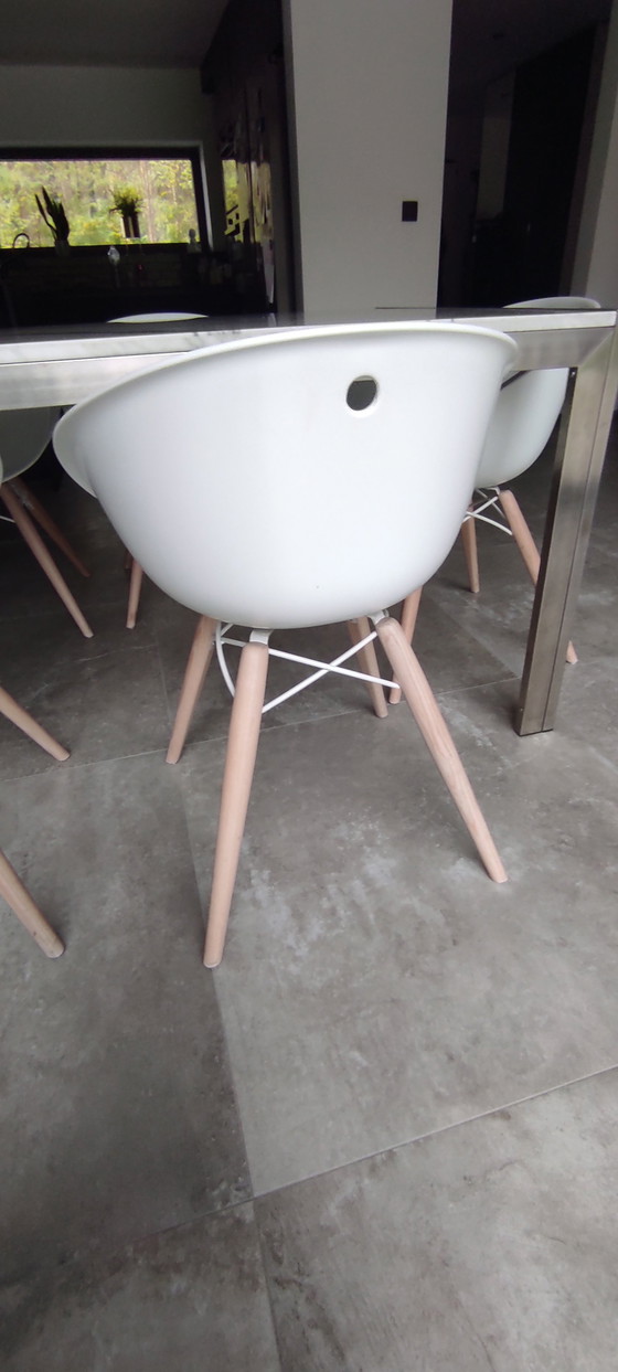 Image 1 of 10x Pedrali Stoelen Model Gliss Hout 904