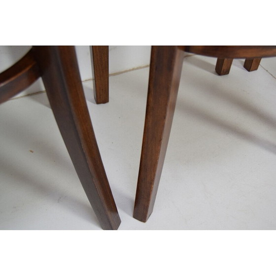 Image 1 of Set van 4 vintage Art Deco Eetkamerstoelen Door Fische 1930