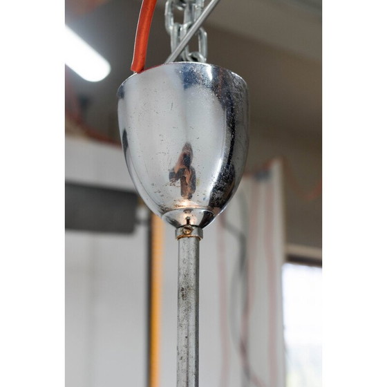 Image 1 of Vintage hanglamp van glas en chroomstaal voor Instala Decin, 1960