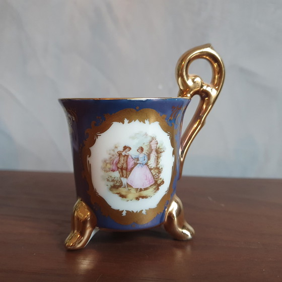 Image 1 of Vintage Jaren 70 Mokka/Koffieset Kop En Schotel Van Ohashi China 1932