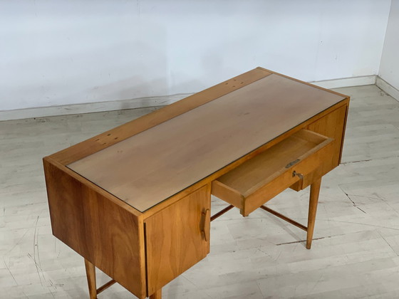 Image 1 of Mid Century hellerau kaptafel bureau vintage