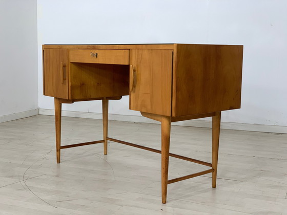 Image 1 of Mid Century hellerau kaptafel bureau vintage