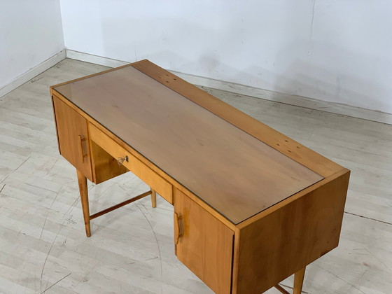 Image 1 of Mid Century hellerau kaptafel bureau vintage