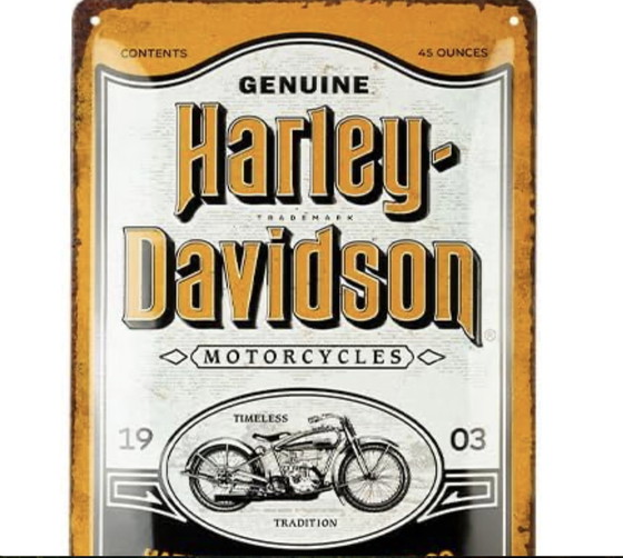 Image 1 of Harley-Davidson Vintage plaat