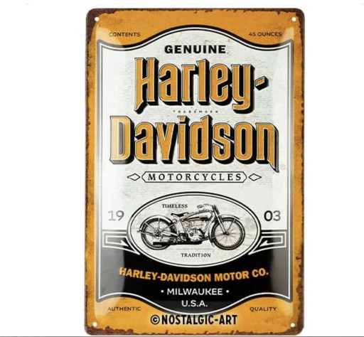 Harley-Davidson Vintage plaat