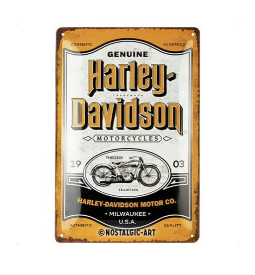 Harley-Davidson Vintage plaat