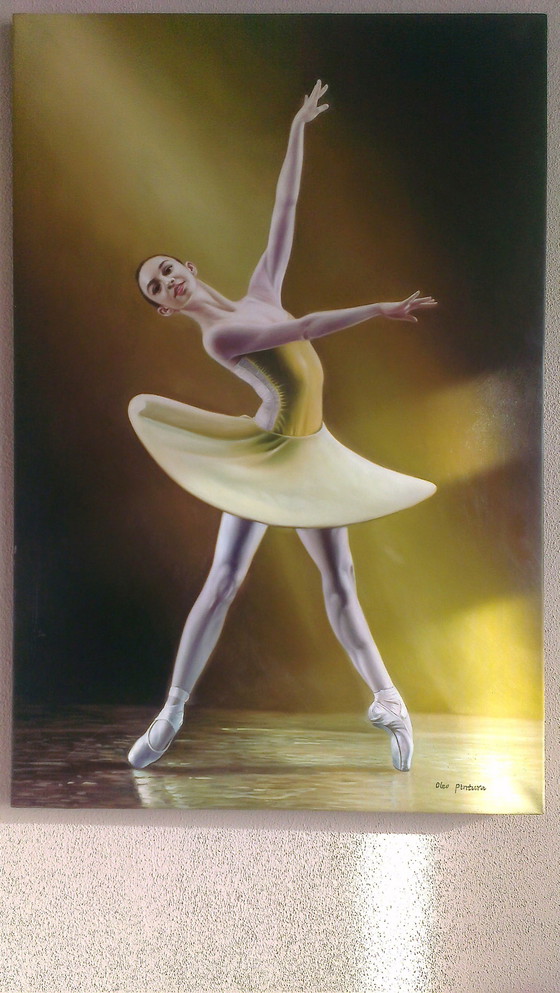 Image 1 of Balletdanseres schilderij decoratief