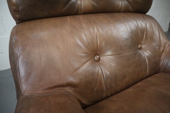 Image 1 of Ranger lounge chair with ottoman by Erik Deforce for Gervan Belgium, 1970.