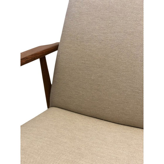 Image 1 of Paar mid century beige fauteuils van Henryk Lis, jaren 1960