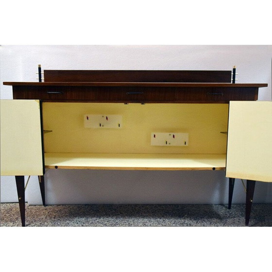 Image 1 of Vintage dressoir gedecoreerd door Società Compensati Curvati, 1950