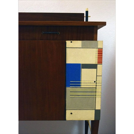 Image 1 of Vintage dressoir gedecoreerd door Società Compensati Curvati, 1950