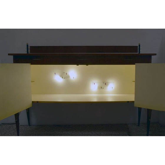 Image 1 of Vintage dressoir gedecoreerd door Società Compensati Curvati, 1950