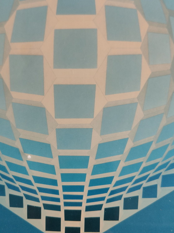 Image 1 of 3x Victor Vasarely originals - Originele heliogravure