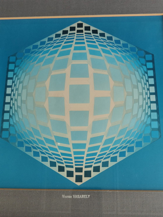 Image 1 of 3x Victor Vasarely originals - Originele heliogravure