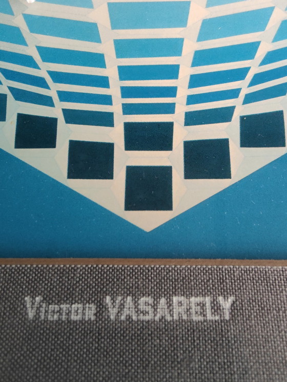 Image 1 of 3x Victor Vasarely originals - Originele heliogravure