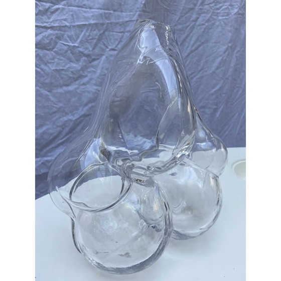 Image 1 of Vintage bubble 1 vaas door Serge Mansau voor St Louis Manufacture