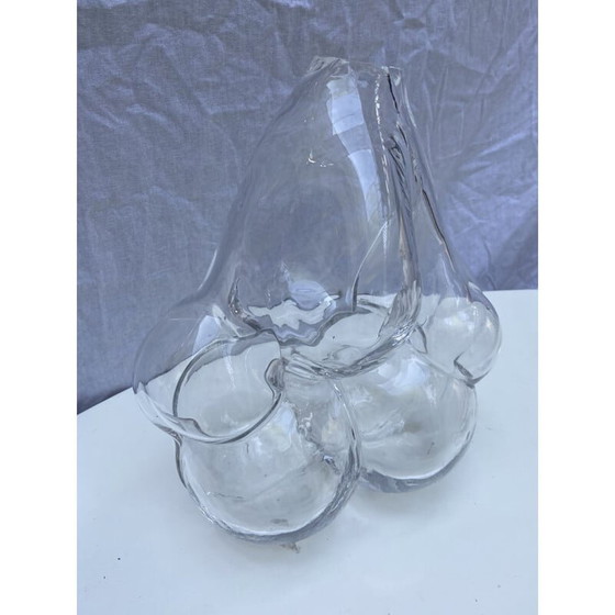 Image 1 of Vintage bubble 1 vaas door Serge Mansau voor St Louis Manufacture