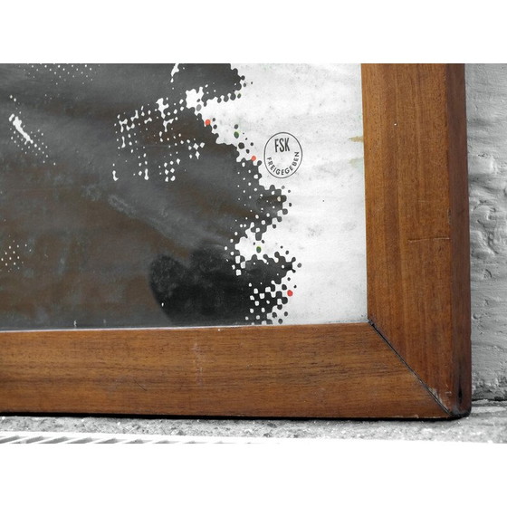 Image 1 of Vintage schilderij "Laurel and Oliver" met houten lijst van Gunther Kieser en Hans Michel, 1960