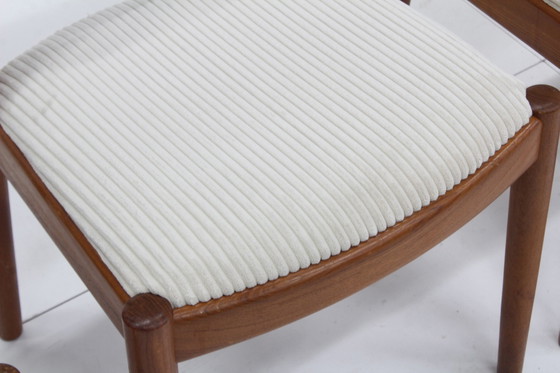 Image 1 of 4 X Koefoed Hornslet Vintage Deense Eetkamer Stoelen