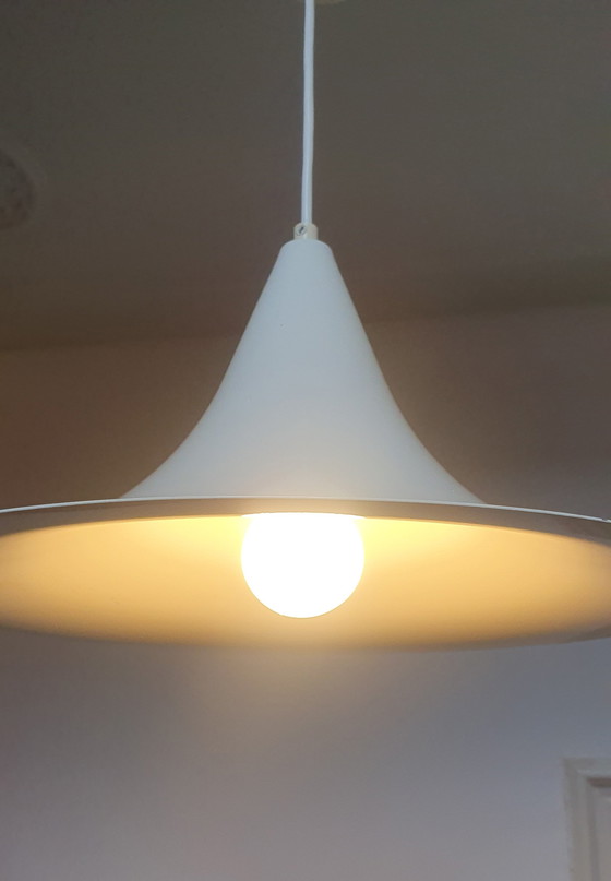 Image 1 of Vintage Heksenhoed hanglamp wit