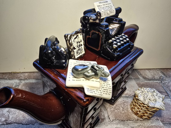 Image 1 of Crime Writers Desk Teapot