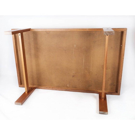 Image 1 of Vintage teakhouten salontafel met tegels, Denemarken 1960