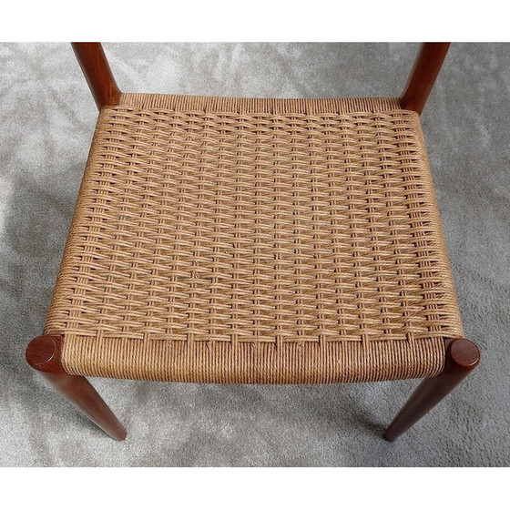 Image 1 of Set van 4 vintage stoelen model " 75 " van Niels Otto Moller, Denemarken 1960