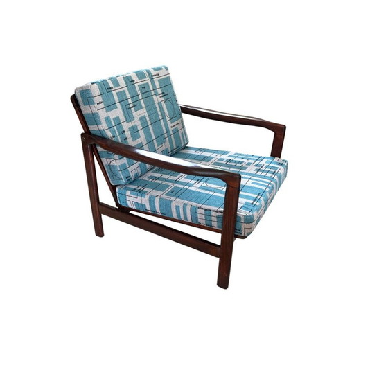 Image 1 of Paar vintage beukenhouten fauteuils van Zenon Bączyk, Polen 1960