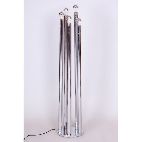 Image 1 of Vintage Bauhaus vloerlamp in chroomstaal, Frankrijk 1950